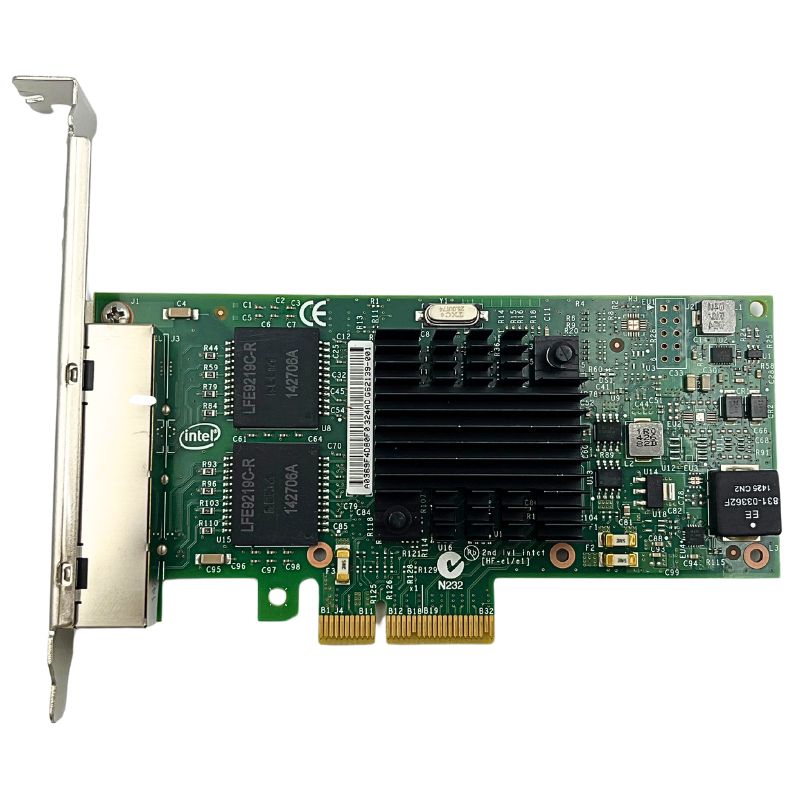 Card mạng I350-T4 Ethernet hội tụ PCIe 2.1 x4 4-BASE-T 1G RJ-45